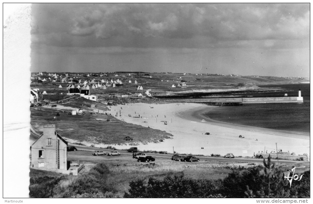 -  CPSM  -  29 - AUDIERNE -  La Grande Plage Et La Digue - 177 - Audierne