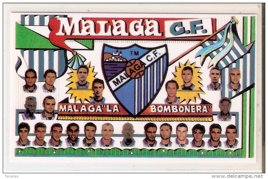 CALENDARIO DEL AÑO 1999 DEL MALAGA (CALENDRIER-CALENDAR) FUTBOL-FOOTBALL - Tamaño Pequeño : 1991-00