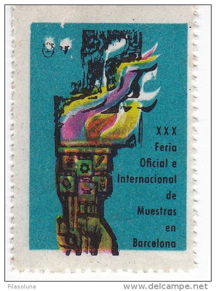 02108 Sellos Feria XXX Oficial E Internacional De Muestras En Barcelona - Hojas Conmemorativas