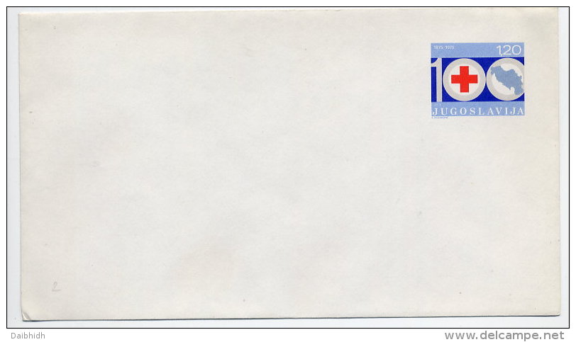 YUGOSLAVIA 1974  1.20d Red Cross  Postal Stationery Envelope Unused.  Michel U84 - Postal Stationery