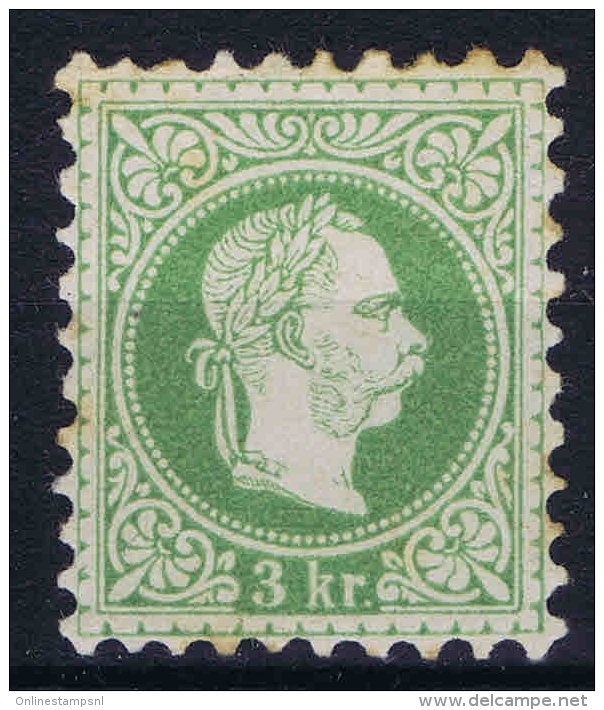 Austria: 1867   Yv Nr 33 A Perfo 9,50, MH/* - Ungebraucht
