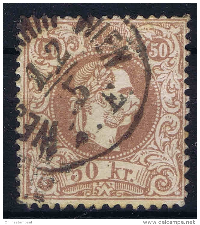 Austria: 1867   Yv Nr 38 A  Perfo 13  CV 200 Euro Used  Obl - Gebraucht