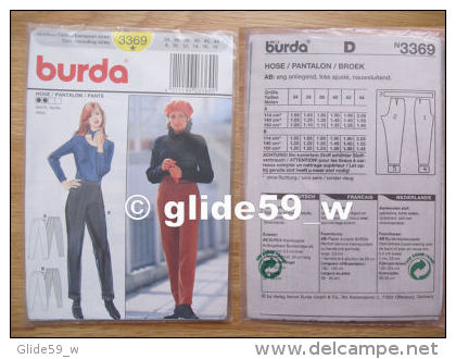 Patron Burda - Hose - Pantalon - Pants - D N3369 - Patterns