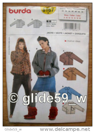 Patron Burda - N° 8167 - Jacke-Veste-Jacket-Chaque Ta - Patterns