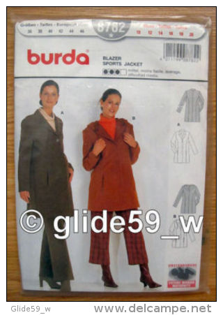 Patron Burda - N° 8782 - Blazer-Sports Jacket - Patterns
