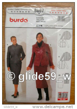 Patron Burda - N° 8867 - Kostüm-Tailleur-Suit-Tra Je - Schnittmuster