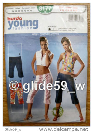 Patron Burda Young Fashion - N° 8177 - Hose-Pantalon-Pa - Patrons