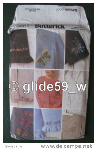 Patron Butterick - N° 6665 - Embroidery By Mary Jo Hine - Patrons