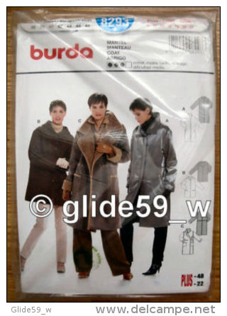 Patron Burda - N° 8293 - Mantel-Manteau-Coat-Abrig O - Patrons