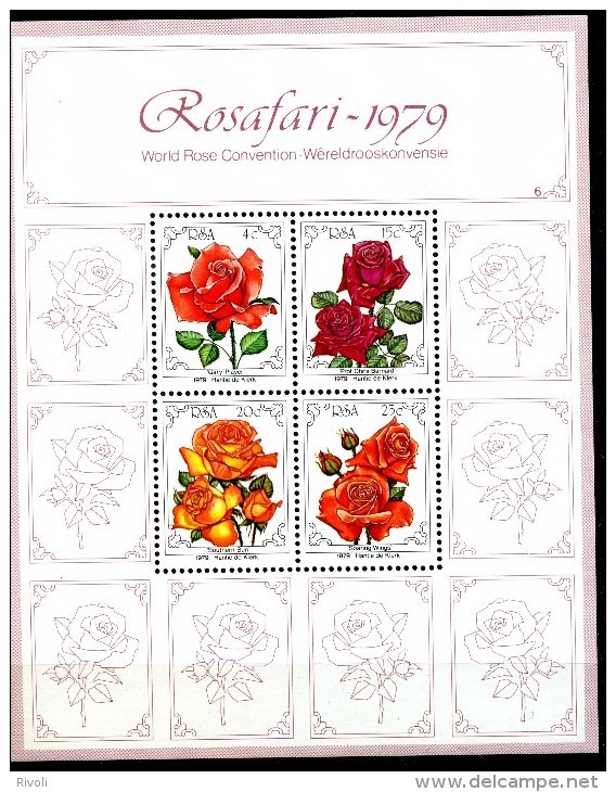 RSA-1979 BLOC ROSES   MINT [MNH] LUXE ** - Neufs