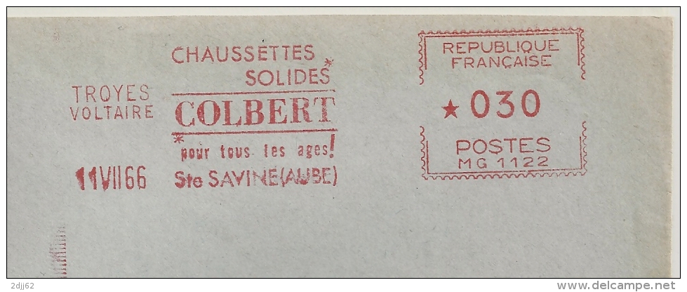 Colbert, Chaussettes, Troyes Voltaire, Sainte Savine - EMA Havas - Enveloppe Entière (P339) - Altri & Non Classificati