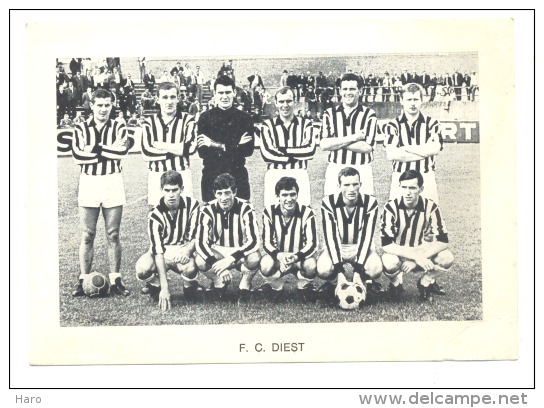 Chromo/Photo (8,5 X12,5 Cm) - Equipe De Football Belge - F.C. DIEST (b159) Joueur, Sport, Ballon - Autres & Non Classés