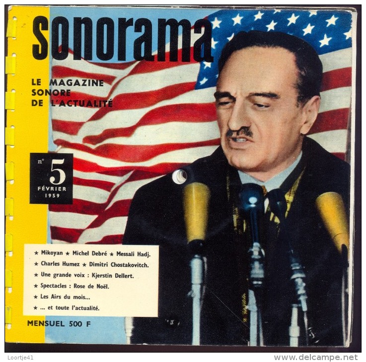 Musique Disques Sonorama - Le Magazine Sonore De L' Actualité 1959 - Formats Spéciaux