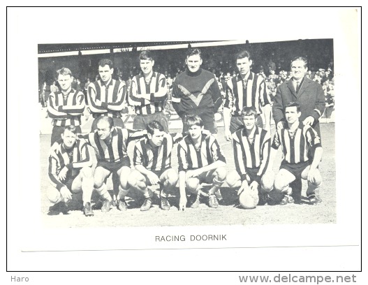 Chromo/Photo (8,5 X12,5 Cm) - Equipe De Football Belge - RACING DOORNIK  (b159) Joueur, Sport, Ballon - Autres & Non Classés