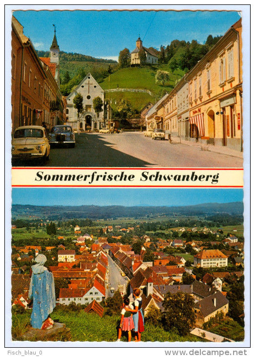 AK Steiermark 8541 Schwanberg Österreich Autos Cars Austria Ansichtskarte Styria Picture Postcard Weststeiermark - Deutschlandsberg