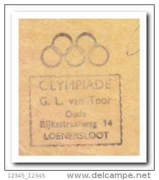 Nederland, Front Of A Letter With Olympic Mark - Zomer 1968: Mexico-City