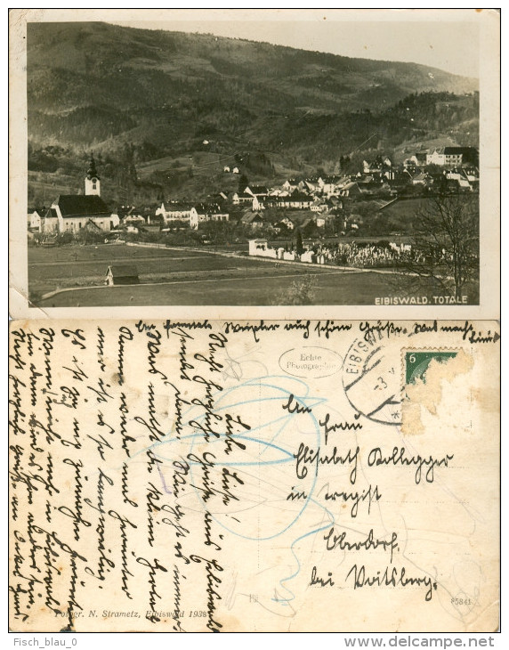 AK Steiermark 8552 Eibiswald 1938 Totale Ortsansicht Österreich Austria Styria  N. Strametz Austria Autriche Postcard - Eibiswald