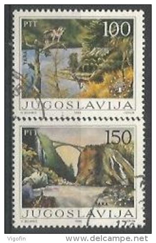 YU 1986-2148-9 SAVE NATURE, YUGOSLAVIA, 1 X 2v, Used - Umweltschutz Und Klima