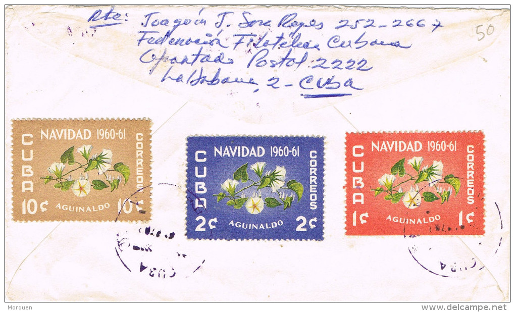 11459. Carta Aerea La HABANA (Cuba) 1972 A Argentina - Covers & Documents