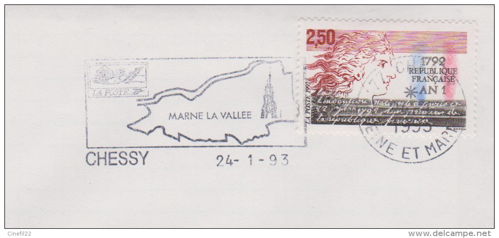 FRANCE, Disney, Chateau, Parc Eurodisney, Marne La Vallee, Chessy, 1993 - Disney