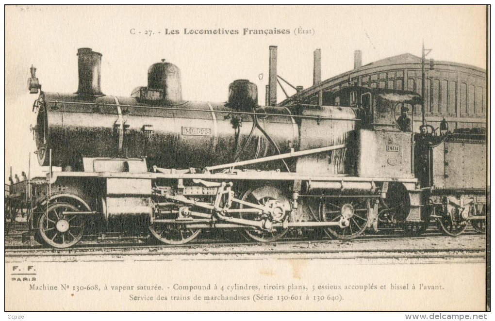 Les Locomotives Françaises Etat  130-608 - Trains