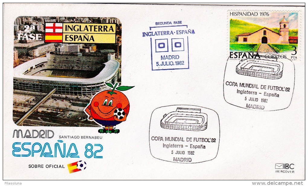 02151 Sobre Conmemorativo Copa España ´82 - Commemorative Panes