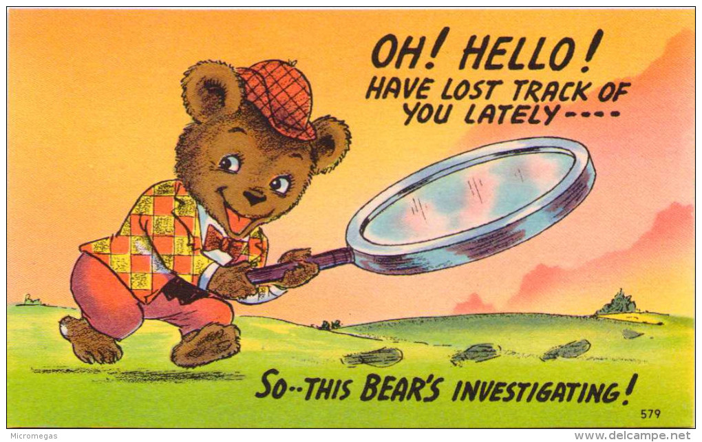 SOH ! Hello ! Have Lost Track Of You Lately... So... This Bear's Investigating ! - Humour