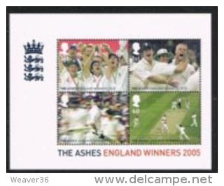 GB SGMS2573 2005 Ashes Miniature Sheet Unmounted Mint - Blocks & Miniature Sheets