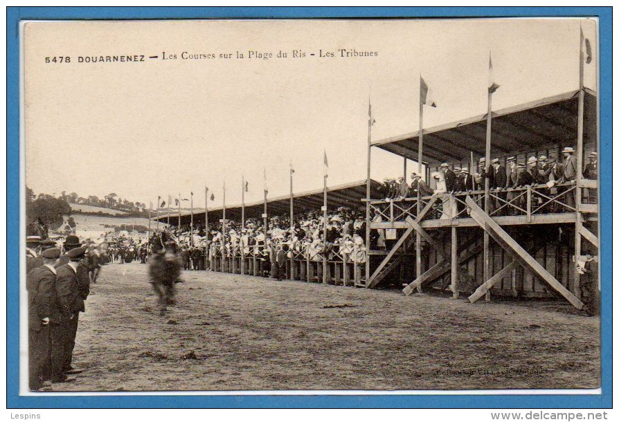 29 - DOUARNENEZ --  Les Courses Sur La Plage Du Ris - Les Tribunes - Douarnenez