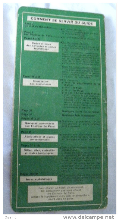 Guide Vert MICHELIN - ENVIRONS De PARIS 1952 - 53 - Michelin (guide)