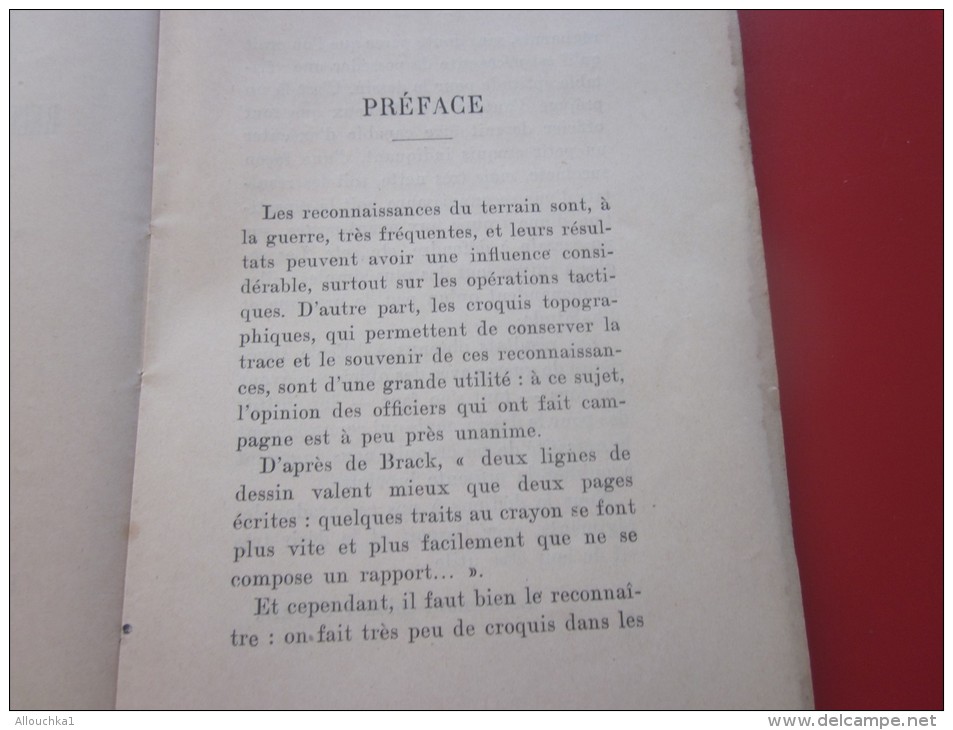 Militaria Manuel Pratique Reconnaissance Du Terrain + 10 Croquait Dans Le Texte éditeur Militaire Charles Laveauzelles - France