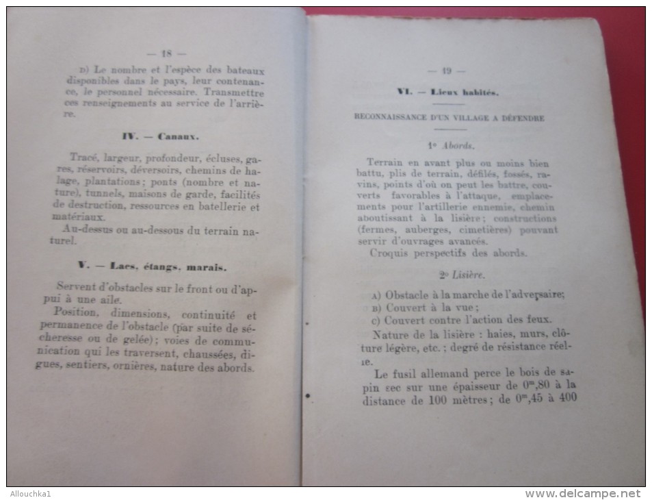 Militaria Manuel pratique Reconnaissance du terrain + 10 croquait dans le texte éditeur militaire Charles Laveauzelles