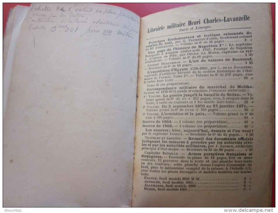 Militaria Manuel pratique Reconnaissance du terrain + 10 croquait dans le texte éditeur militaire Charles Laveauzelles