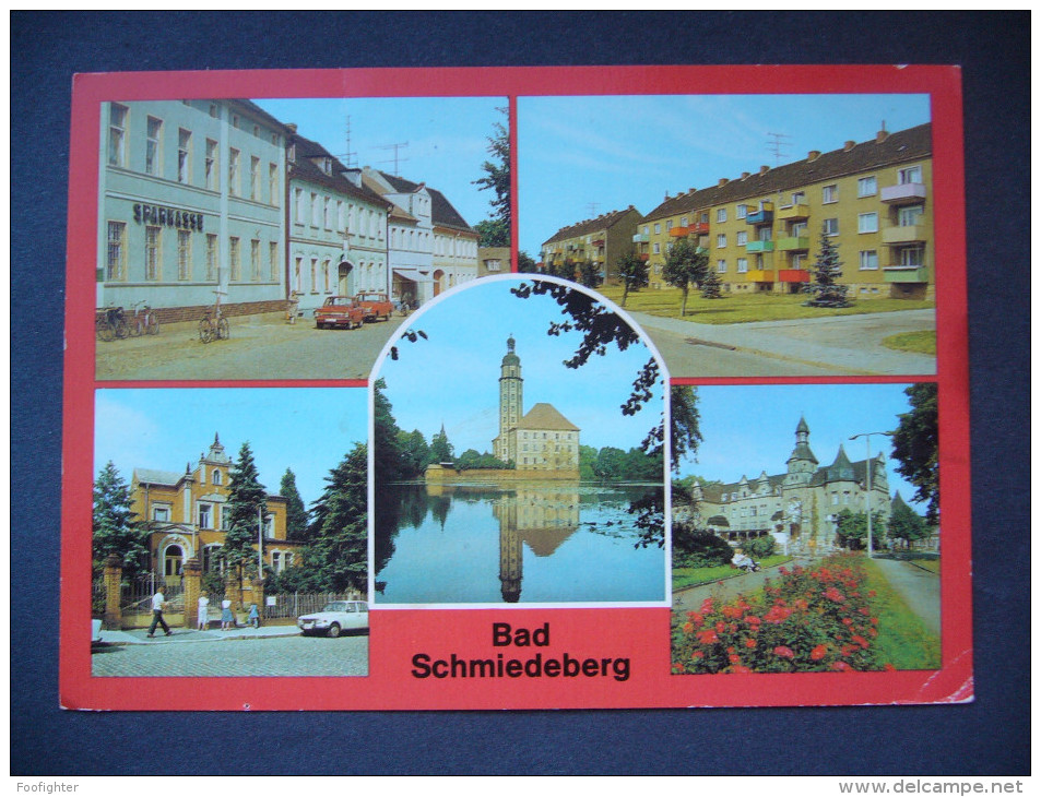 Germany: BAD SCHMIEDEBERG - Am Markt, Rehhahnweg, Heidesanatorium, Genesungsheim, Kurhaus - 1980s Used - Bad Schmiedeberg