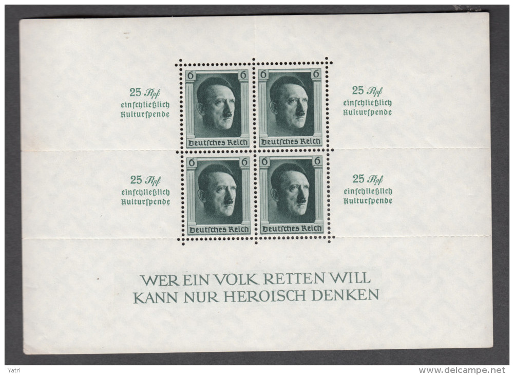 Deutsches Reich - 1937 - Block 9 ** - Blocchi