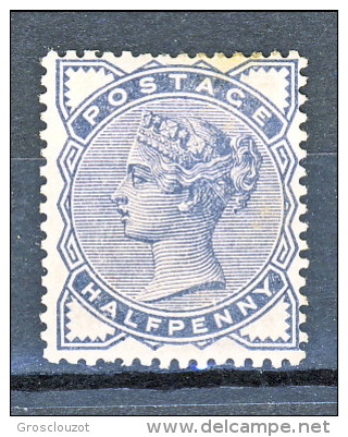 UK 1883 Victoria N. 76 - 0,5 Penny Ardesia MNH - Unused Stamps