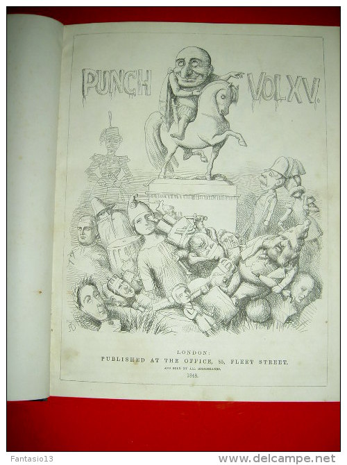 " PUNCH Or THE LONDON CHARIVARI " Vol. XV  London  1848 - 1800-1849