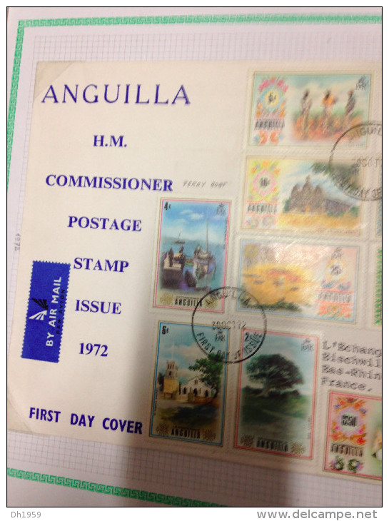 ANGUILLA LOT COLLECTION ... PHOTOS !!! BATEAUX SHIPS SCHIFFE VOILIERS SEGELSCHIFFE RACING FDC REGNE ELISABETH II MARINE - Anguilla (1968-...)