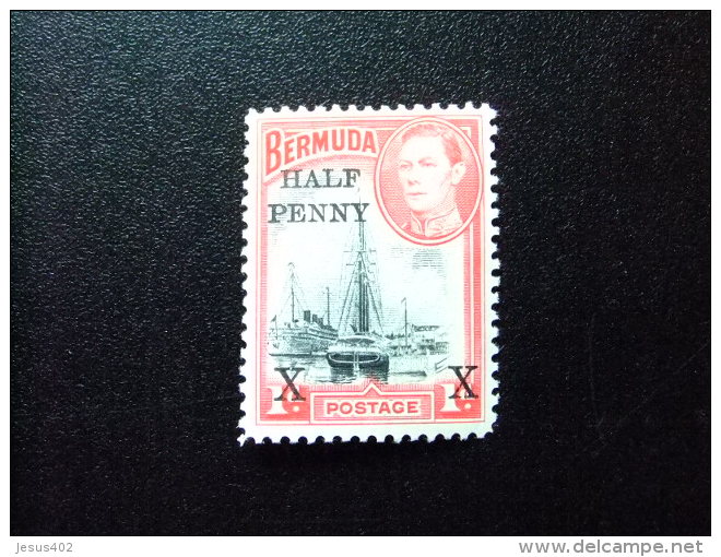 BERMUDA - BERMUDES - 1940 - PORT HAMILTON (surchargë) - Yvert N&ordm; 120 * MH - Bermudas