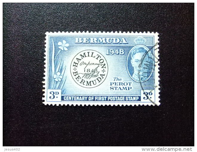 BERMUDA - BERMUDES - 1949 - CENTENAIRE DU PRMIER TIMBRE  - Yvert N&ordm; 126 &ordm; FU - Bermudas