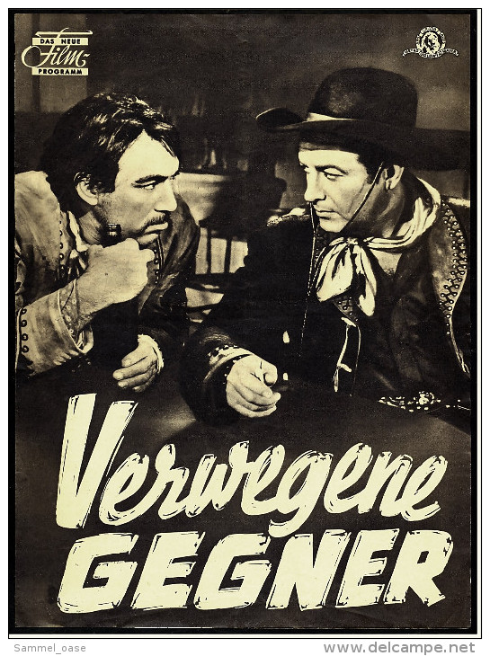 Das Neue Film-Programm Von Ca. 1953  -  "Verwegene Gegner"  -  Mit Robert Taylor , Ava Gardner - Magazines