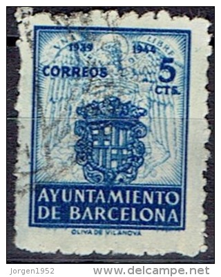 SPAIN # STAMPS FROM BARCELONA YEAR 1944 - Barcelone