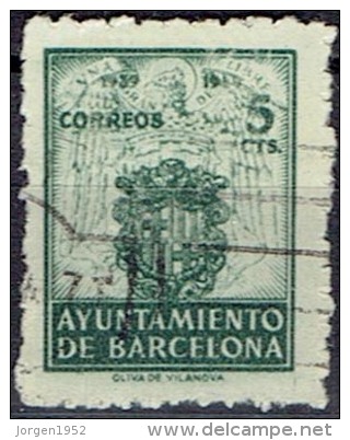 SPAIN # STAMPS FROM BARCELONA YEAR 1944 - Barcelone