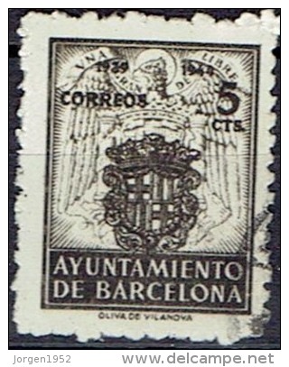 SPAIN # STAMPS FROM BARCELONA YEAR 1944 - Barcelone