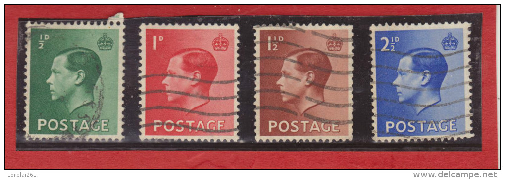 1936 - EDOUARD VIII   Mi No 193/196 Et Yv No 205a/209  Serie Complete - Used Stamps