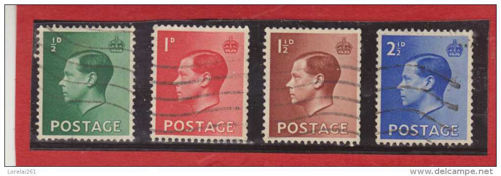 1936 - EDOUARD VIII   Mi No 193/196 Et Yv No 205a/209  Serie Complete - Used Stamps