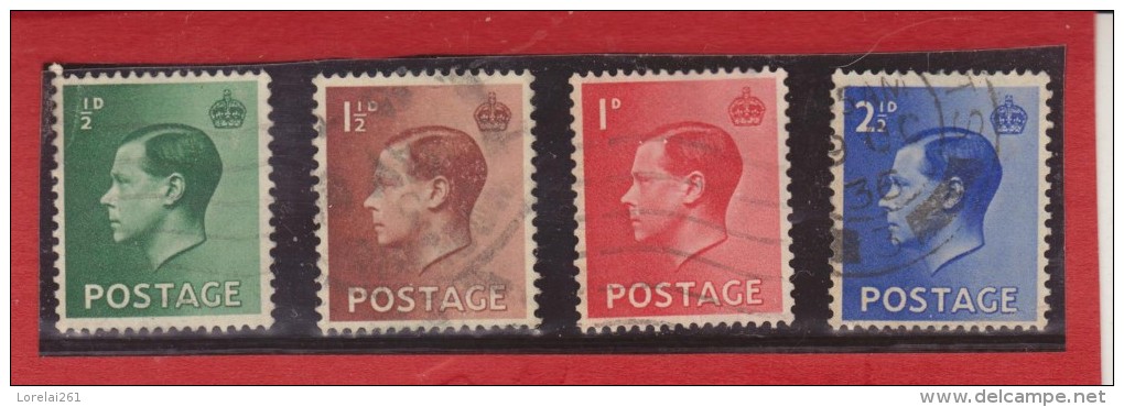 1936 - EDOUARD VIII   Mi No 193/196 Et Yv No 205a/209  Serie Complete - Gebraucht