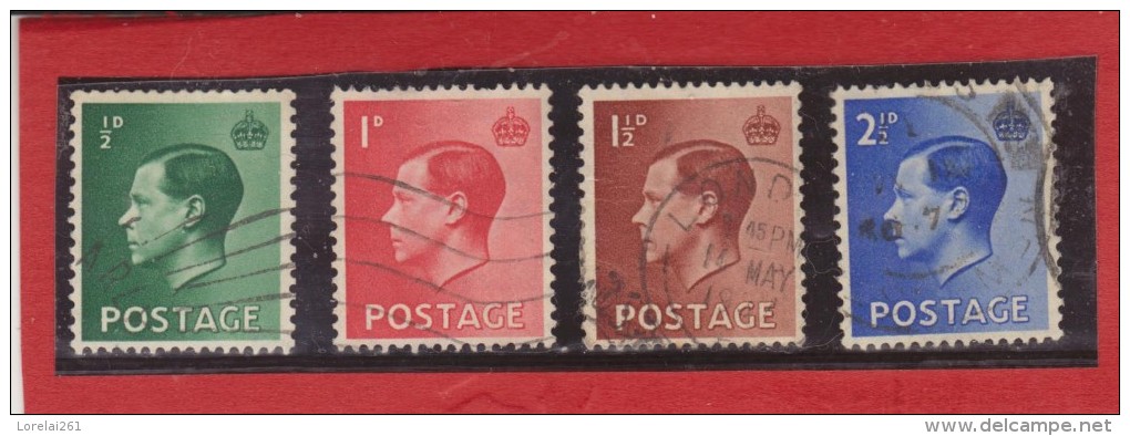 1936 - EDOUARD VIII   Mi No 193/196 Et Yv No 205a/209  Serie Complete - Used Stamps