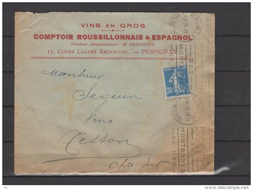 66 - Perpignan - Comptoir Roussillonnais &amp; Espagnol - Vins En Gros - 1923 - 1921-1960: Modern Period
