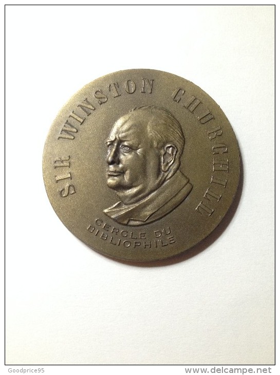 MEDAILLE UNIFACE DE WINSTON CHURCHILL - Other & Unclassified